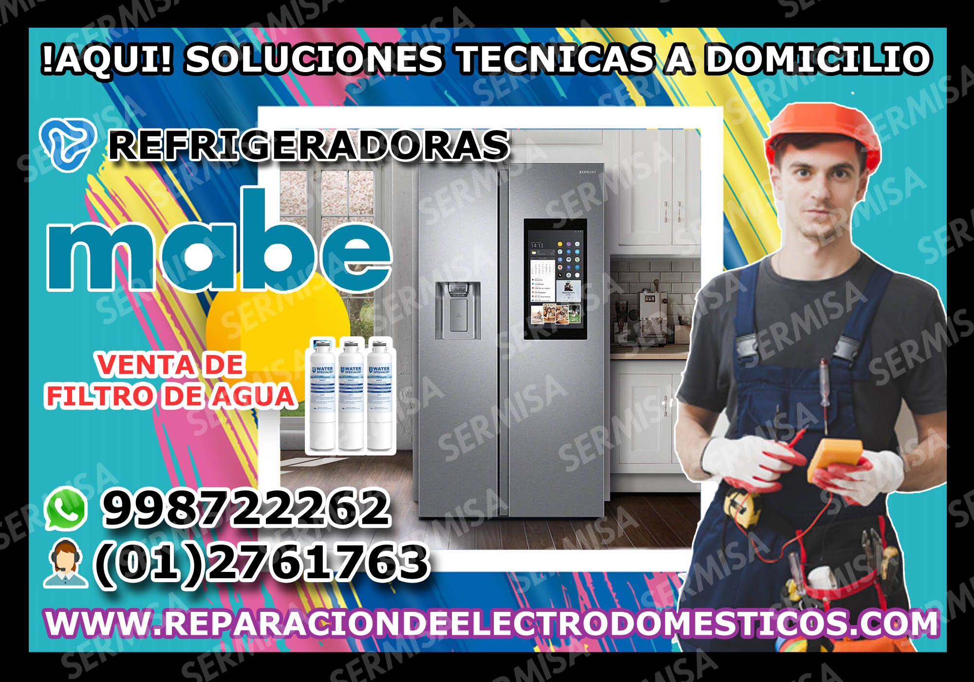 SU LAVADORA NO ENCIENDE ESPECIALISTAS EN MABE 981091335 ATE